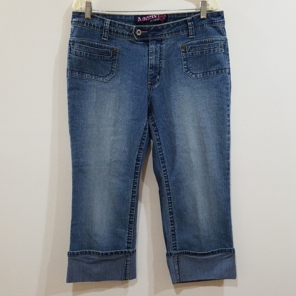Angels jeans women's stretch denim capris pants